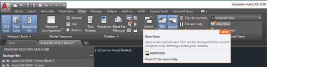 Autodesk uses orange dots to mark new features added to the latest release. Image courtesy of Autodesk.