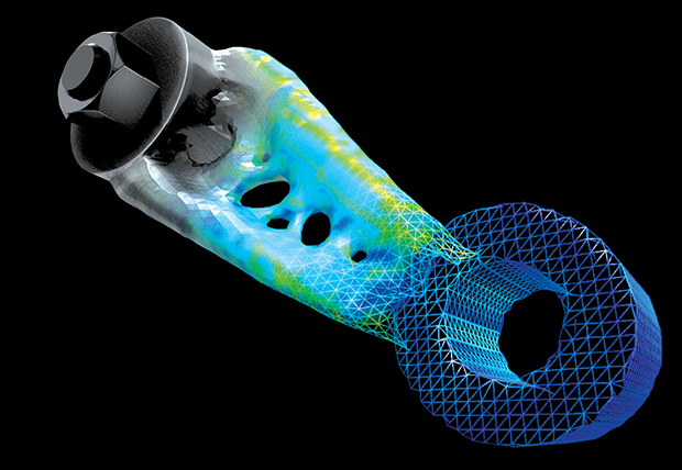 Desktop Metal partnered with Dassault Systèmes on Live Parts, a generative design tool that aims to simplify design for additive manufacturing (DfAM). Image courtesy of Dassault Systèmes.
