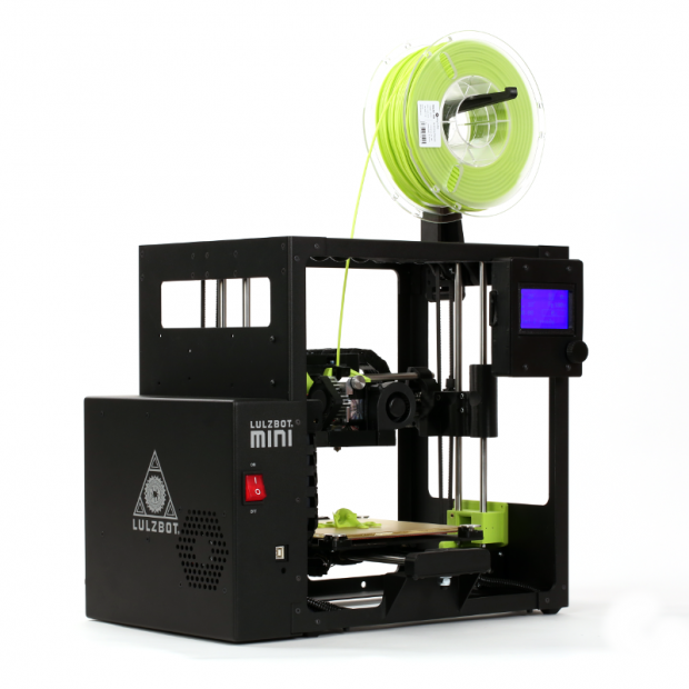 The compact LulzBot Mini 2 features numerous updates and upgrades. Image courtesy of Aleph Objects.