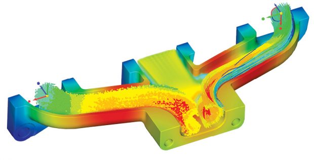 Targeting the designers, ANSYS Discovery Live uses a simplified user interface and automation to speed up simulation, resulting in near-instant feedback. Image courtesy of ANSYS.