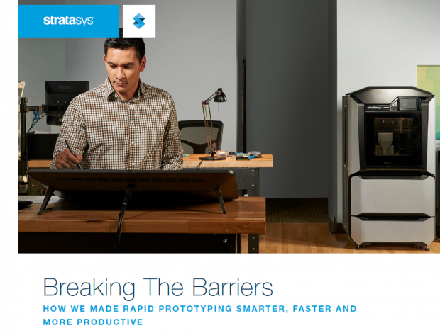 The paper “Breaking the Barriers” looks into how the Stratasys F123 Series 3D printers resolve the challenges of rapid prototyping systems that have vexed designers, engineering and prototyping managers as well as top executives for 30 years. Image courtesy of Stratasys Ltd.