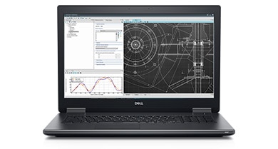 Billed as the world’s most powerful mobile workstation, the new 17-inch Dell Precision 7730 is is 15% smaller than the previous generation and has a 128GB memory capacity with up to 3200MHz SuperSpeed memory. Image courtesy of Dell. 