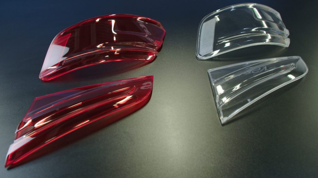 he vivid colors of the Stratasys J750 3D Printer enables Audi to produce transparent, multi-colored parts meeting texture and color-matching requirements of its stringent design approval process. Image courtesy of Stratasys.