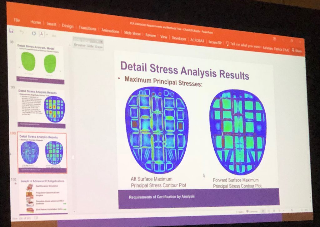 Fuselage stress analysis.