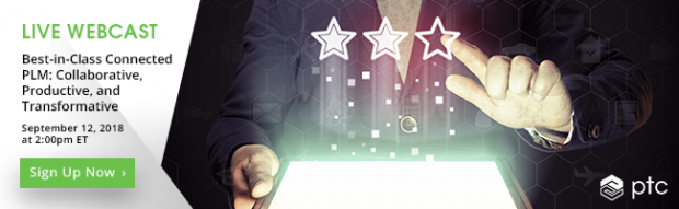 A new, live webinar explores how companies are leveraging connected PLM to improve product quality, lower production costs, shorten time to market and dispense with a lot of headaches. Image courtesy of PTC.