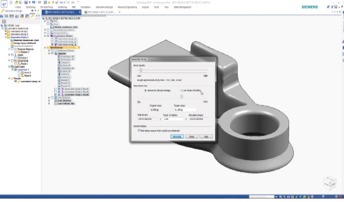You can now apply multiple loads in a single generative design study and create optimized designs that can be manufactured using standard machining.