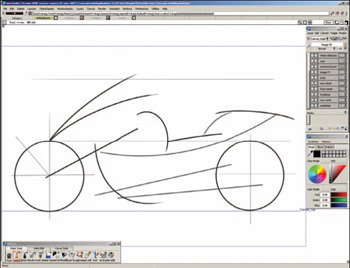 Predictivestrokes:AliasStudio can recognize what you&rsquo;re trying to draw and create your strokes as precise lines, curves, and ellipses, even with a mouse.