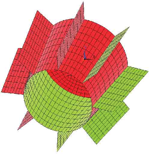 FEA model for shell structure.