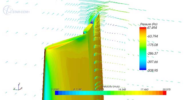 CD-adapco’s STAR-CCM+ Optimizes Sail Properties of the Largest Wing Ever for the BMW ORACLE Racing Team