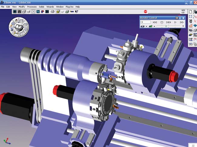 GibbsCAM to Simulate Swiss-Style Machines 