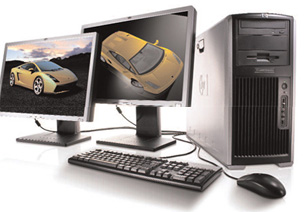 The new HP xw8600 workstation is an unbeatable system for power users, with a pair of Intel Quad Core CPUs and up to 128GB of memory.