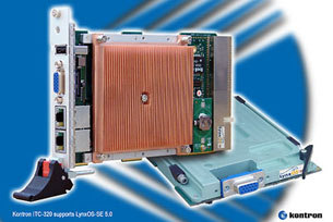 Kontron Dual Core 3U CompactPCI Supports LynxOS-SE RTOS