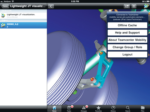 Siemens PLM Software's Teamcenter Mobility 2.0