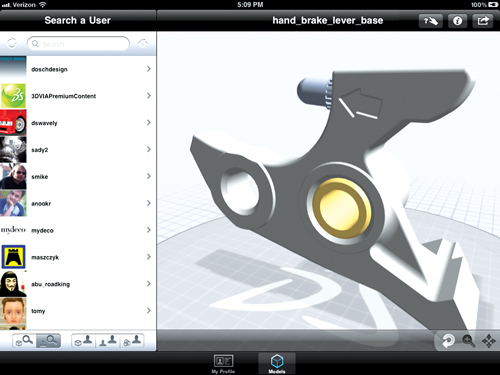 3DVIA Mobile app