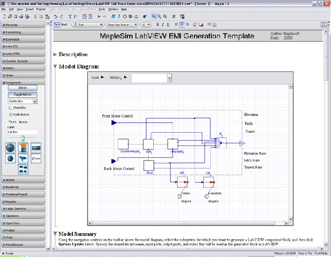 Maplesoft Extends Connectivity to Tools from National Instruments