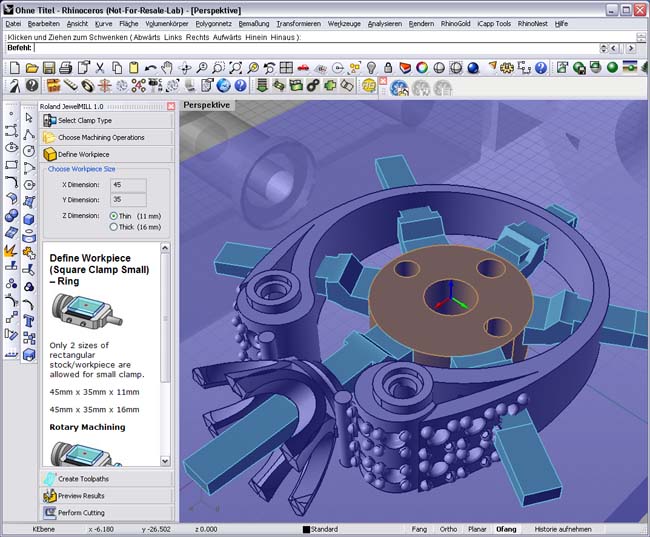 MecSoft Europe Releases JewelMILL 1.0 Plug-in for Rhinoceros&nbsp;