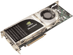 The ultra high-end NVIDIA Quadro FX 5600 outperforms its predecessor by 2X.