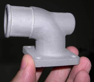 New physical part ready to be mounted on the Bugatti engine.