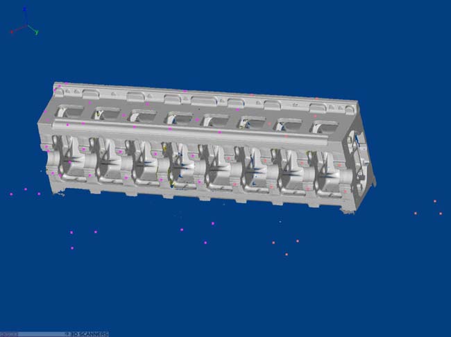 NVision HandHeld Scanner Reduces Diesel Engine Modeling Time 
