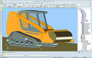 Simulates CNH Track Loader Motion