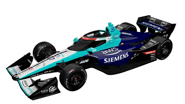 Siemens, AWS Partner with Andretti Global at Detroit Grand Prix for Kyle Kirkwood