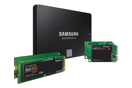 With the cost of solid-state drives dropping and capacity increasing, there are few excuses not to use them and an off-site service to back up your data. Image courtesy of Samsung Electronics.