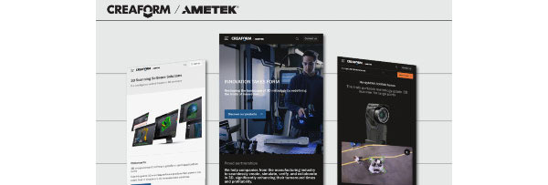Creaform Updates Online Experience with New Website