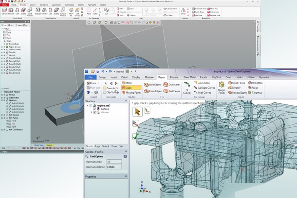 Geomagic And SpaceClaim Spark 3D Scan Data Designs