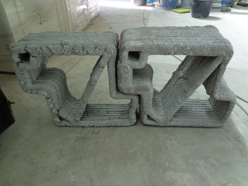 WASP Prints in Concrete